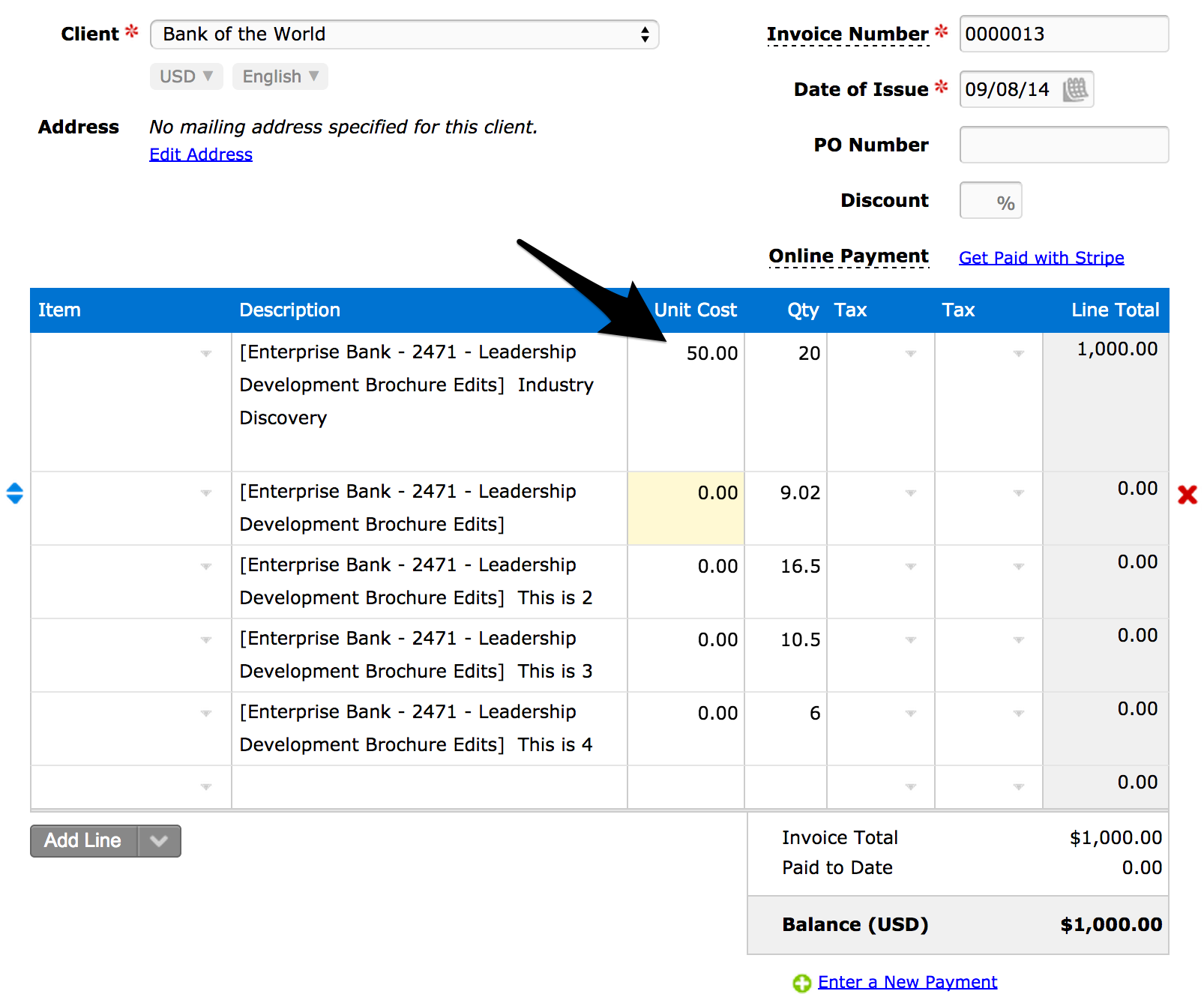 Adding a Hourly Rate to a Freshbooks Invoice with Tick